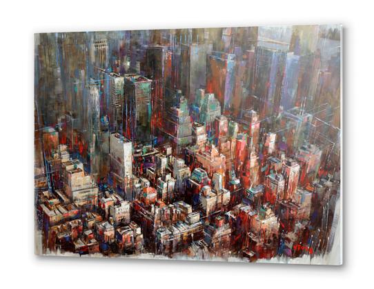 NY skylines Metal prints by Vantame