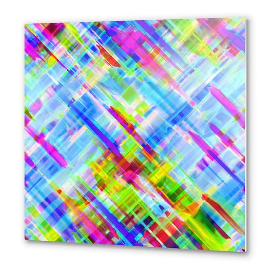 Colorful digital art splashing G468 Metal prints by MedusArt