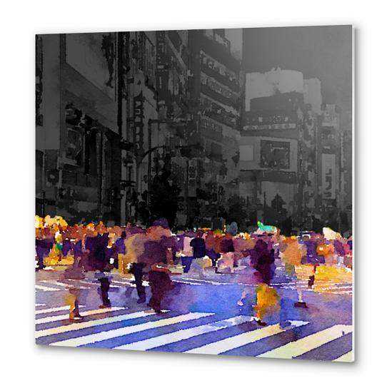 One evening in Tokyo Metal prints by Malixx