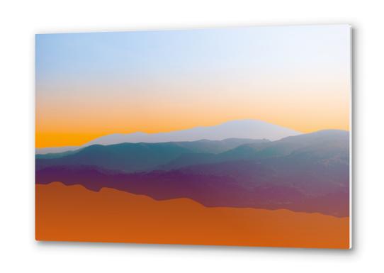 Sunset in Rhodes Metal prints by fokafoka