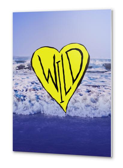 Wild Heart Waves Metal prints by Leah Flores