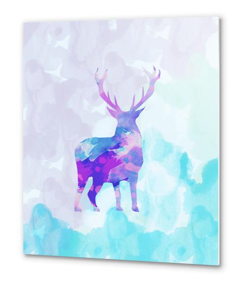 Abstract Deer X Metal prints by Amir Faysal