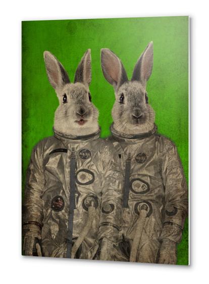 We are ready green Metal prints by durro art