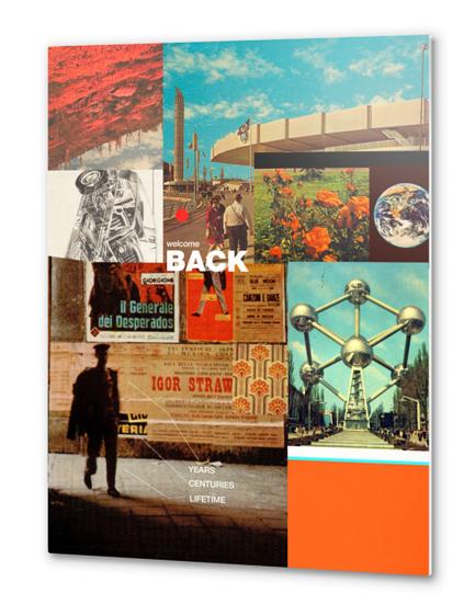 Welcome Back Metal prints by Frank Moth