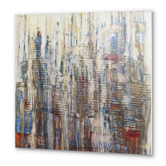 Abstract City Metal prints by di-tommaso