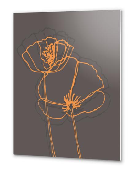 American Poppies 2 Metal prints by Vic Storia