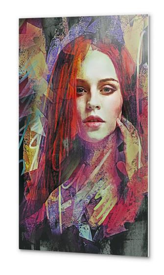 Abstract  Portrait - Ashes Metal prints by Galen Valle