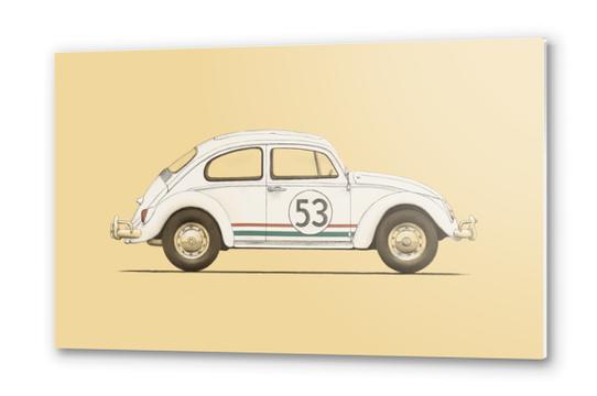 Famous Car - VW Beetle Metal prints by Florent Bodart - Speakerine