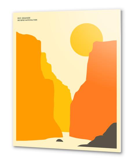 BIG BEND NATIONAL PARK - RIO GRANDE Metal prints by Jazzberry Blue