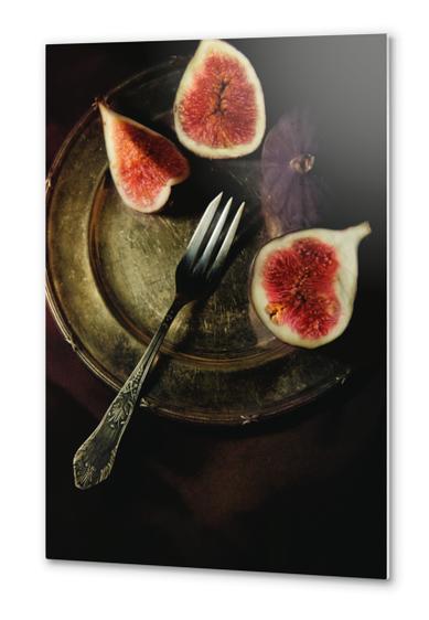 Still life with fresh figs Metal prints by Jarek Blaminsky