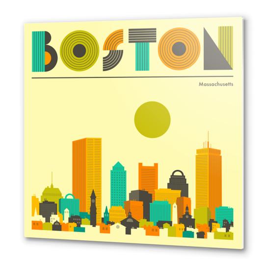 BOSTON Metal prints by Jazzberry Blue