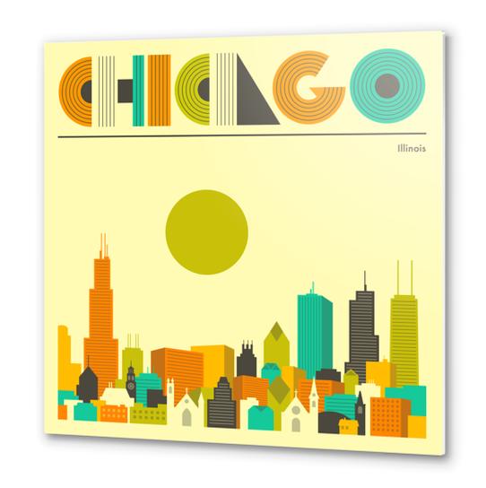 CHICAGO Metal prints by Jazzberry Blue