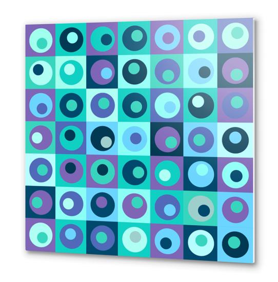 Circles in Squares Pattern 2 Metal prints by Divotomezove