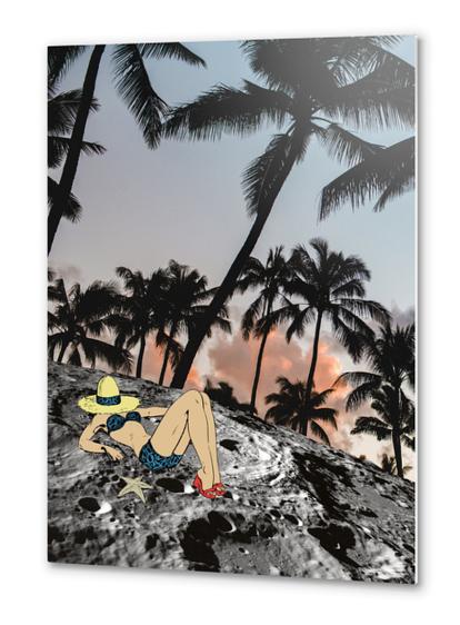 ON VACATION Metal prints by GloriaSanchez