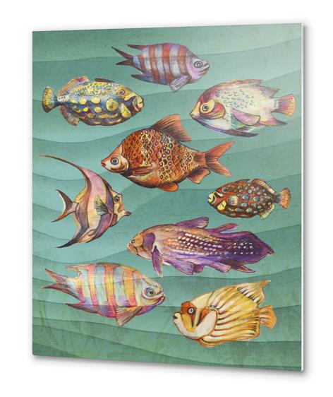 Fishes Metal prints by Georgio Fabrello
