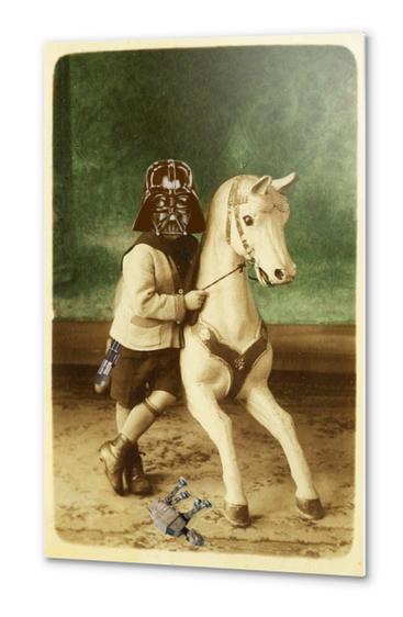 Darth Vader childhood Metal prints by tzigone