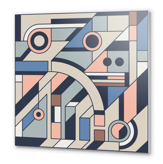 Sherwin-Williams 2021 Colors Cubism Style Drawing Metal prints by Divotomezove