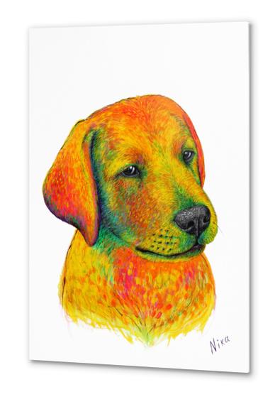 Dog Metal prints by Nika_Akin