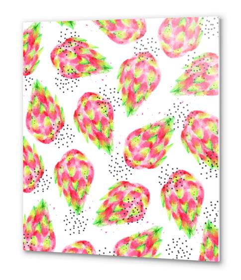 Dragon Fruit Metal prints by Uma Gokhale