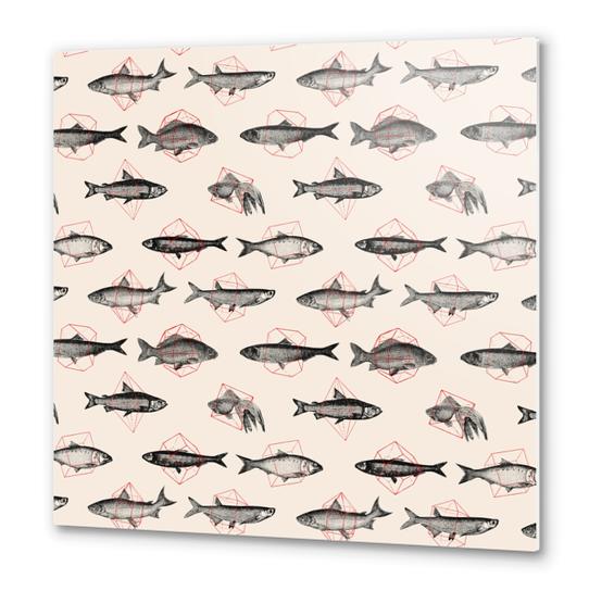 Fishes Repeat Metal prints by Florent Bodart - Speakerine