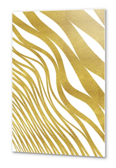 Golden Wave Metal prints by Uma Gokhale