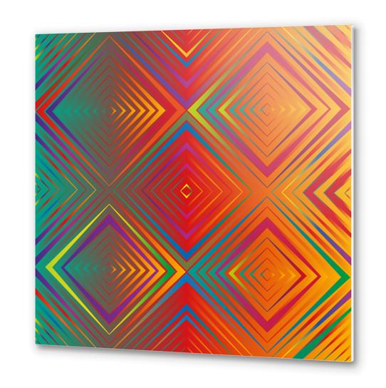 Gradient Squares Metal prints by Vic Storia