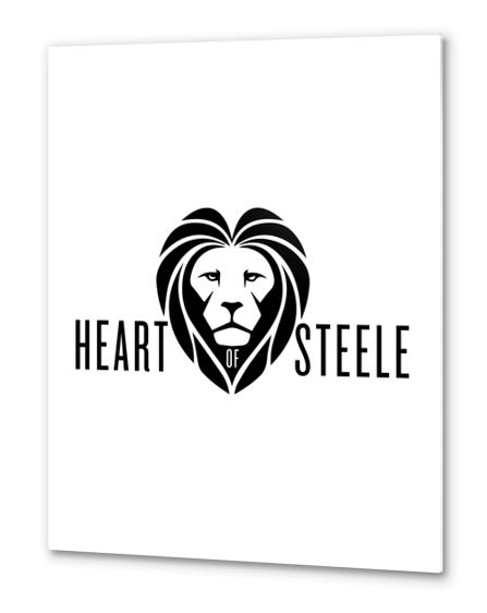 Heart of Steele (Black) Metal prints by bthwing