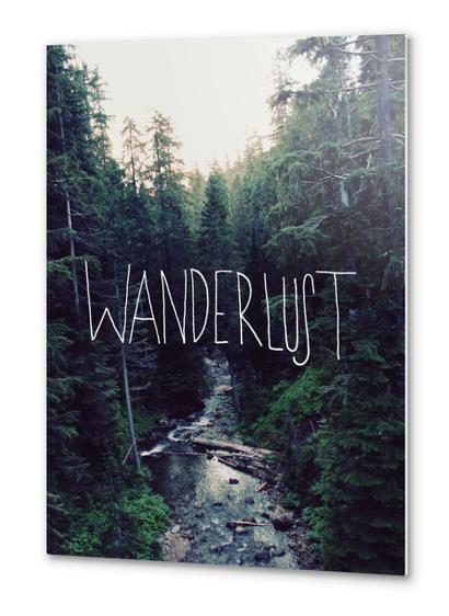Wanderlust Rainier Creek Metal prints by Leah Flores
