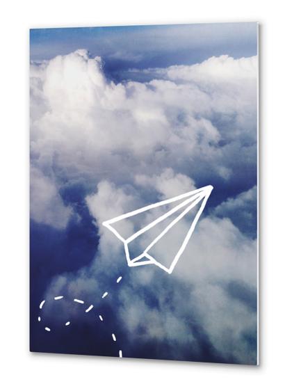 Paper Plane Metal prints by Leah Flores