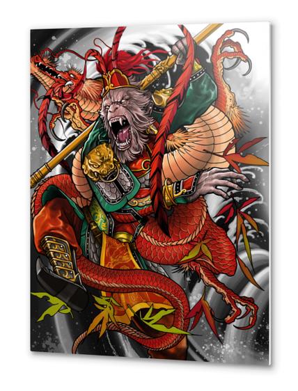 Monkey king Metal prints by Elvintattoo