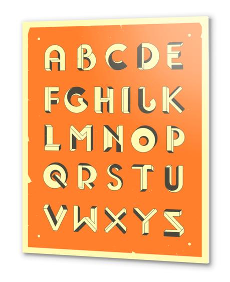 ALPHABET 2 Metal prints by Jazzberry Blue