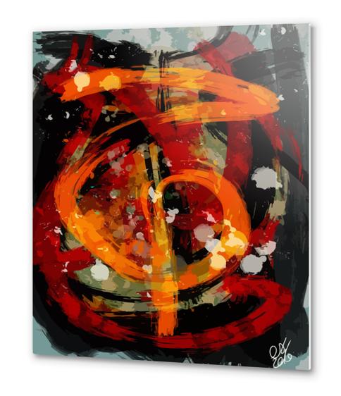 Into the Dragon Abstract art digital painting Metal prints by Emmanuel Signorino