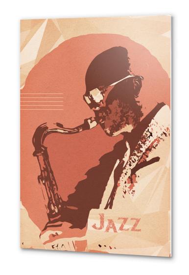 Jazz Sax Metal prints by cinema4design