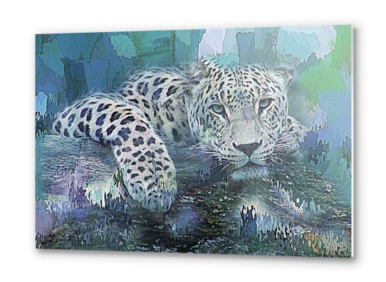 Leopard Metal prints by Galen Valle