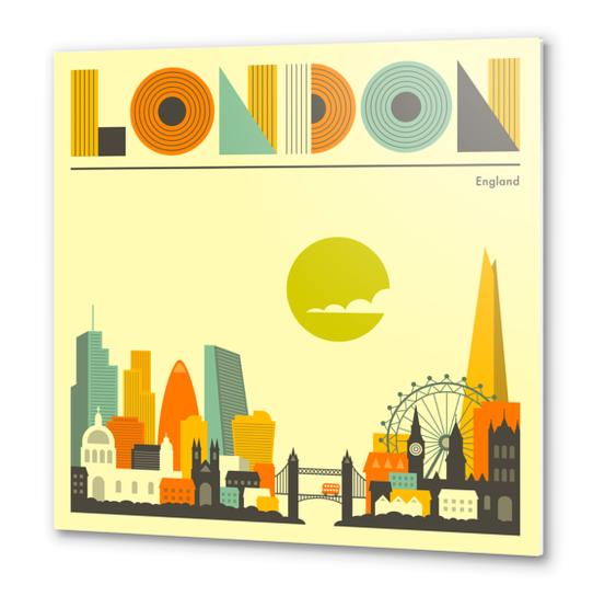 LONDON Metal prints by Jazzberry Blue