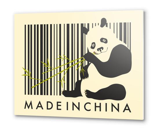 MADE IN CHINA Metal prints by Jazzberry Blue
