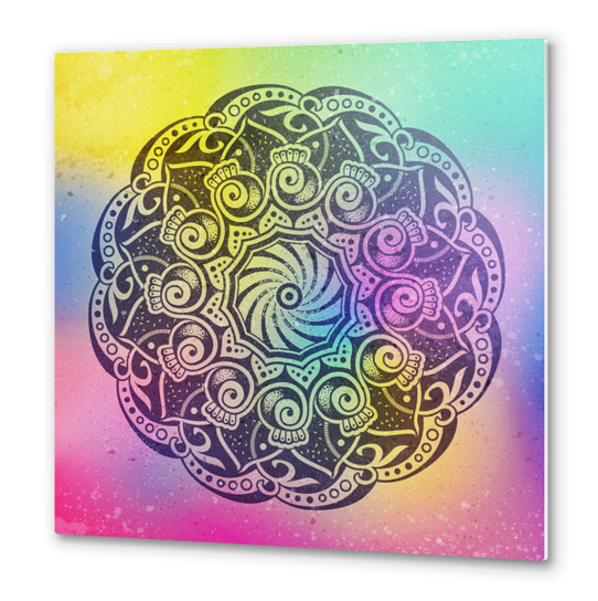 Mandala Sky Mystery Metal prints by Divotomezove