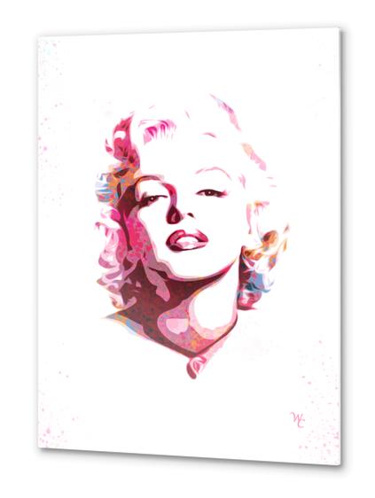 Marilyn Monroe - Watercolor -  Pop Art Metal prints by William Cuccio WCSmack