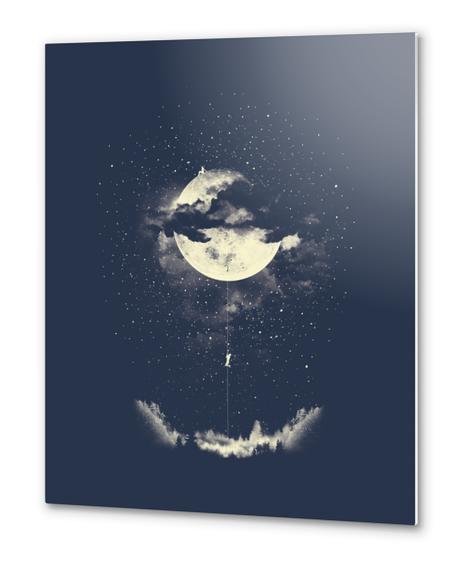 MOON CLIMBING Metal prints by Miro Zatkuliak