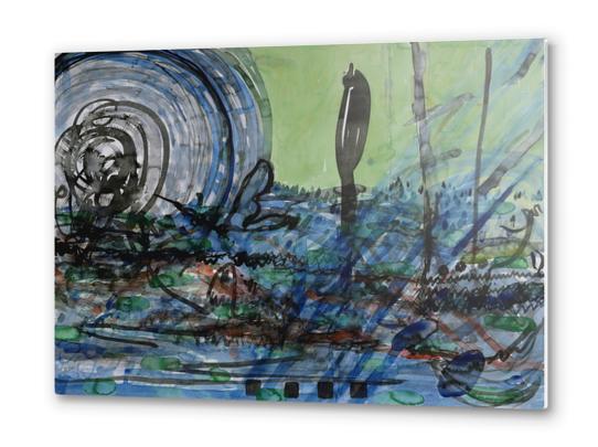 Whirling Hurricane Metal prints by Heidi Capitaine