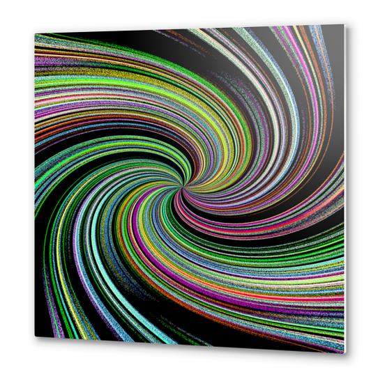 Abstract Colorful Twirl Metal prints by Divotomezove