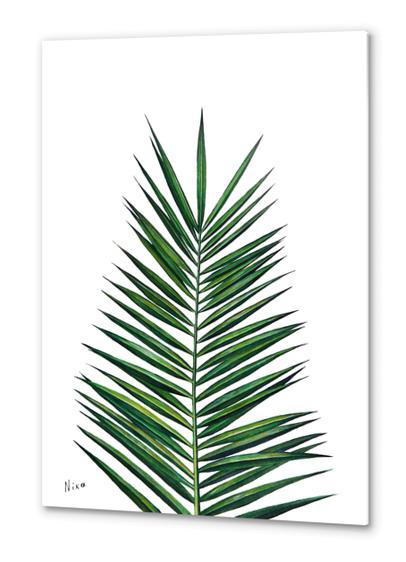 Palm Leaf Metal prints by Nika_Akin
