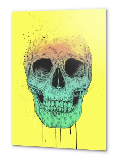 Pop art skull Metal prints by Balazs Solti
