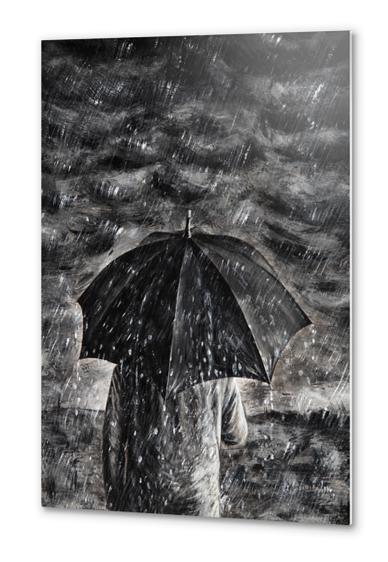 Rain Metal prints by Nika_Akin