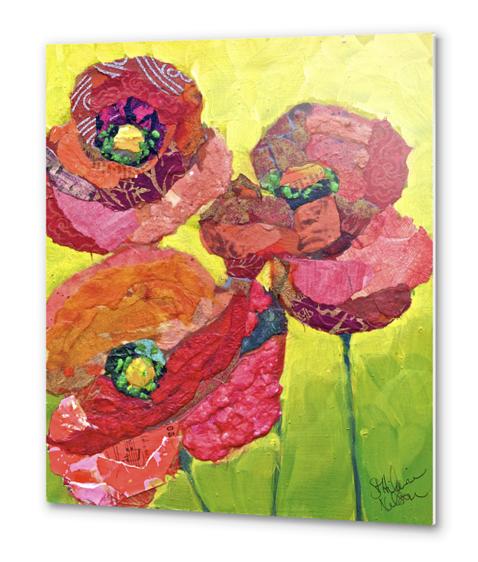 Red Poppies Metal prints by Elizabeth St. Hilaire