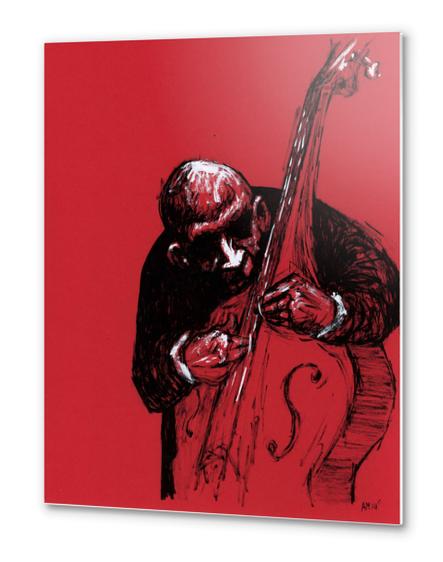 red bass Metal prints by Aaron Morgan