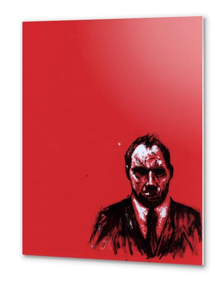 Red Man 1 Metal prints by Aaron Morgan