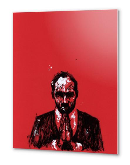 Red Man #6 Metal prints by Aaron Morgan