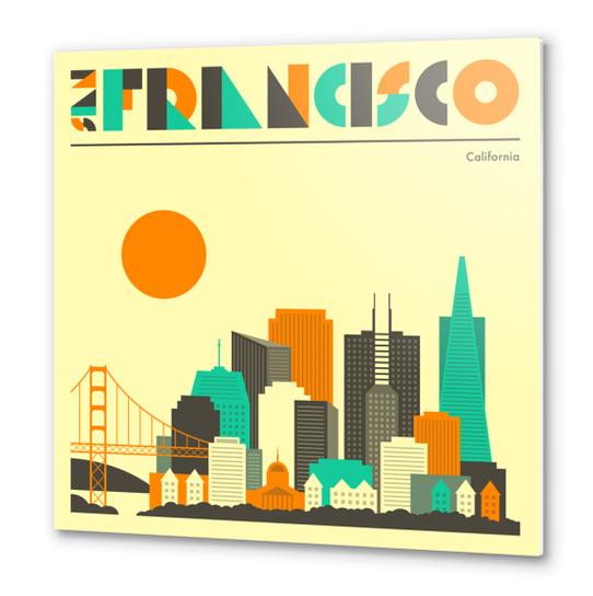 SAN FRANCISCO Metal prints by Jazzberry Blue