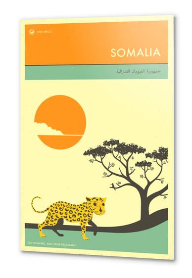 VISIT SOMALIA Metal prints by Jazzberry Blue